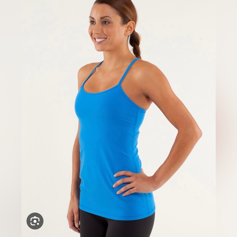Lululemon Athletica power y tank top with built-in support (size 8)